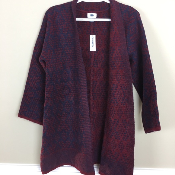 Old Navy Womens Open Front Knit Duster Cardigan - Picture 2 of 8